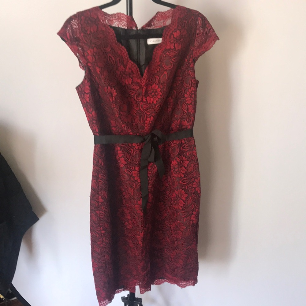 Lace Red Dress